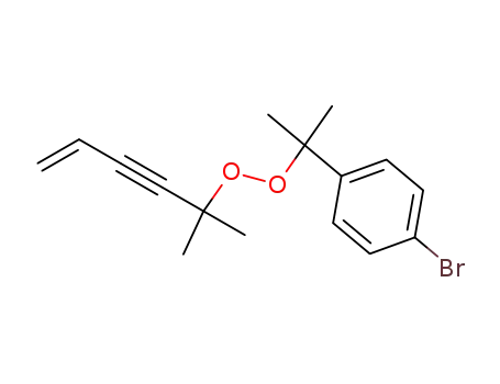 Molecular Structure of 88519-63-5 (Peroxide, 1-(4-bromophenyl)-1-methylethyl 1,1-dimethyl-4-penten-2-ynyl)