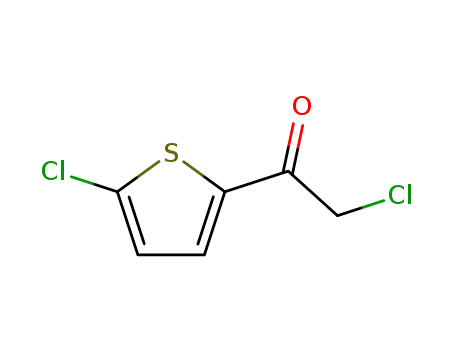 Molecular Structure of 42445-55-6 (2-Chloro-1-(5-chlorothiophen-2-yl)ethanone)