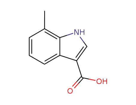Molecular Structure of 30448-16-9 (7-METHYLINDOLE-3-CARBOXYLIC ACID)