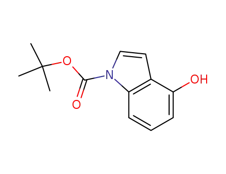 Molecular Structure of 879093-22-8 (N-BOC-4-HYDROXYINDOLE)