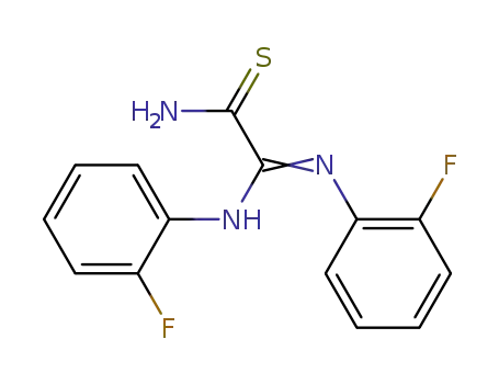 Molecular Structure of 349-19-9 ((2E)-2-[(2-fluorophenyl)amino]-2-[(2-fluorophenyl)imino]ethanethioamide)