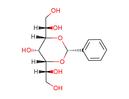 Molecular Structure of 5345-81-3 (1-[6-(1,2-dihydroxyethyl)-5-hydroxy-2-phenyl-1,3-dioxan-4-yl]ethane-1,2-diol)