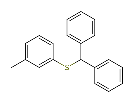 Molecular Structure of 5456-19-9 (1-[(diphenylmethyl)sulfanyl]-3-methylbenzene)