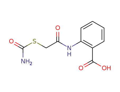 Molecular Structure of 5429-02-7 (2-{[(carbamoylsulfanyl)acetyl]amino}benzoic acid)