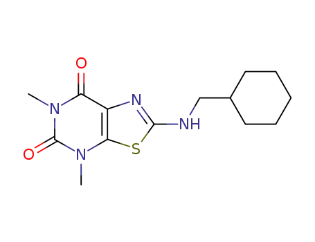 2-(cyclohexylmethyl-amino)-4,6-dimethyl-4<i>H</i>-thiazolo[5,4-<i>d</i>]pyrimidine-5,7-dione