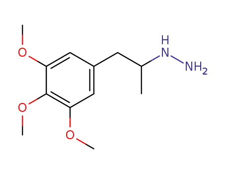 Molecular Structure of 16603-10-4 (1-(3,4,5-Trimethoxy-α-methylphenethyl)hydrazine)
