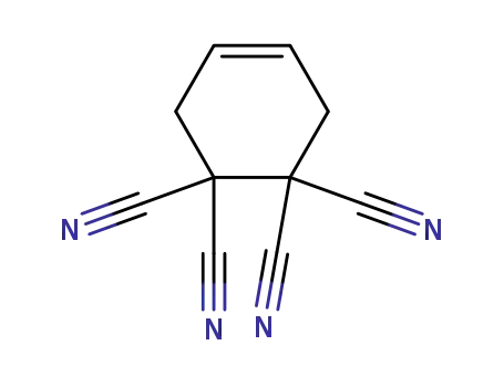 Molecular Structure of 13358-22-0 (cyclohex-4-ene-1,1,2,2-tetracarbonitrile)