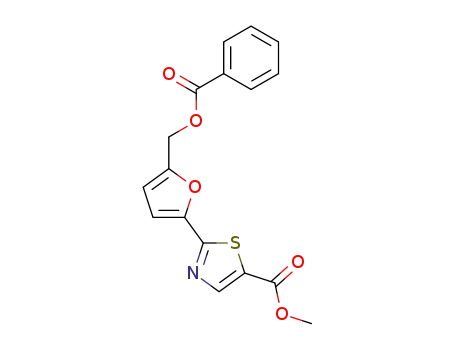 5-Thiazolecarboxylic acid, 2-[5-[(benzoyloxy)methyl]-2-furanyl]-, methyl
ester