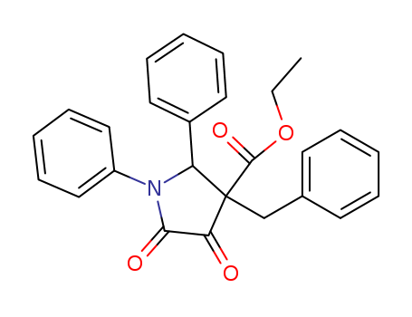 5468-14-4,ethyl 3-benzyl-4,5-dioxo-1,2-diphenyl-pyrrolidine-3-carboxylate,3-Pyrrolidinecarboxylicacid, 3-benzyl-4,5-dioxo-1,2-diphenyl-, ethyl ester (6CI); NSC 25365