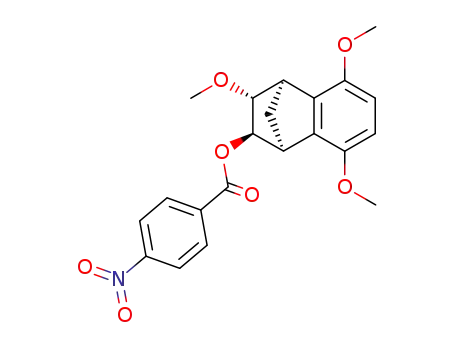 (+/-)-4-nitro-benzoic acid-(3<i>c</i>,5,8-trimethoxy-1,2,3,4-tetrahydro-1<i>r</i>,4<i>c</i>-methano-naphthalen-2<i>t</i>-yl ester)