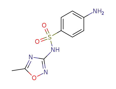 Molecular Structure of 723-47-7 (Benzenesulfonamide, 4-amino-N-(5-methyl-1,2,4-oxadiazol-3-yl)-)