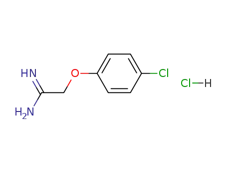 Molecular Structure of 59104-19-7 (2-(4-CHLORO-PHENOXY)-ACETAMIDINE HCL)