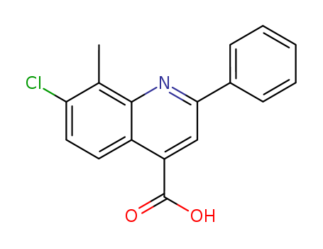 7-chloro-8-methyl-2-phenylquinoline-4-carboxylic acid(SALTDATA: FREE)