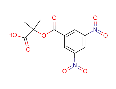 Molecular Structure of 7472-03-9 (2-[(3,5-dinitrobenzoyl)oxy]-2-methylpropanoic acid)
