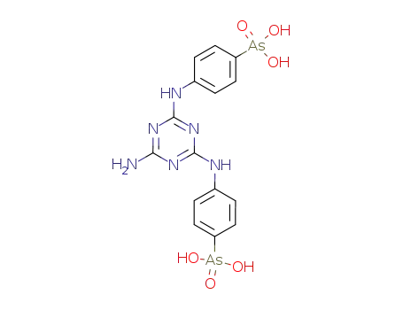<i>N</i><sup>2</sup>,<i>N</i><sup>4</sup>-bis-(4-arsono-phenyl)-[1,3,5]triazine-2,4,6-triyltriamine