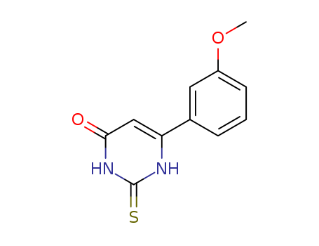 4-1H-PYRIMIDINONE,2,3-DIHYDRO-6-(3-METHOXYPHENYL)-2-THIOXO-CAS