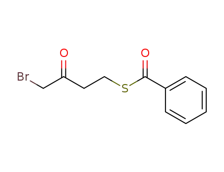 Molecular Structure of 99853-23-3 (Benzenecarbothioic acid, S-(4-bromo-3-oxobutyl) ester)