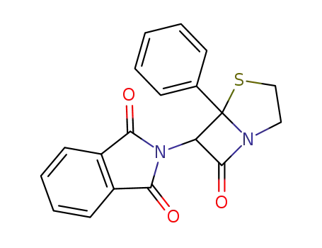 <i>N</i>-(7-oxo-5-phenyl-4-thia-1-aza-bicyclo[3.2.0]hept-6-yl)-phthalimide