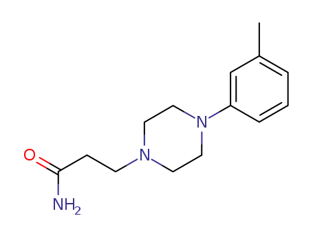 Molecular Structure of 61015-48-3 (3-[4-(3-methylphenyl)piperazin-1-yl]propanamide)