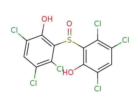 Molecular Structure of 3145-38-8 (Phenol, 2,2'-sulfinylbis[3,4,6-trichloro-)