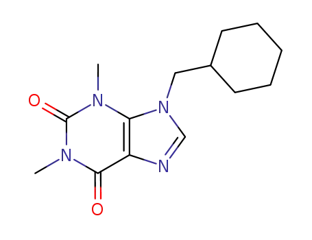 Molecular Structure of 7465-36-3 (9-(cyclohexylmethyl)-1,3-dimethyl-3,9-dihydro-1H-purine-2,6-dione)