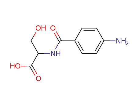 Molecular Structure of 879278-42-9 (<i>N</i>-(4-amino-benzoyl)-serine)