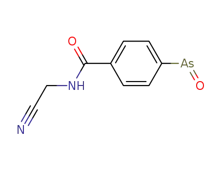 Molecular Structure of 5425-13-8 (N-(cyanomethyl)-4-(oxoarsanyl)benzamide)