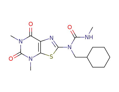 1-(cyclohexylmethyl)-1-(4,6-dimethyl-5,7-dioxo-4,5,6,7-tetrahydro[1,3]thiazolo[5,4-d]pyrimidin-2-yl)-3-methylurea