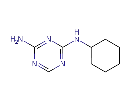 Molecular Structure of 645-20-5 (N-Cyclohexyl-1,3,5-triazine-2,4-diamine)
