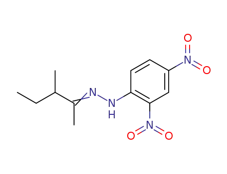 Molecular Structure of 7511-28-6 ((1Z)-1-(1,2-dimethylbutylidene)-2-(2,4-dinitrophenyl)hydrazine)