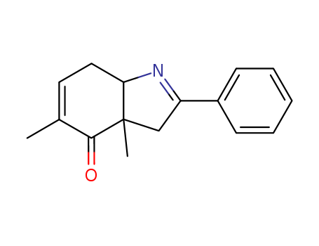 4H-Indol-4-one,3,3a,7,7a-tetrahydro-3a,5-dimethyl-2-phenyl- cas  2538-60-5
