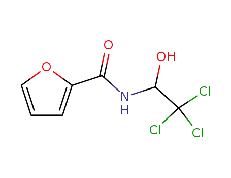 Molecular Structure of 6945-02-4 (N-(2,2,2-trichloro-1-hydroxyethyl)furan-2-carboxamide)
