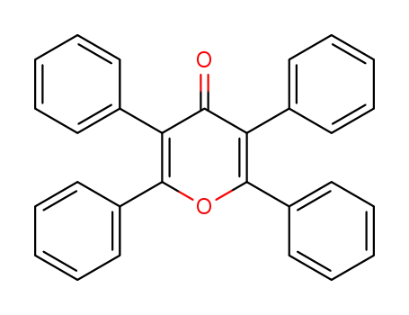 Molecular Structure of 14174-27-7 (4H-Pyran-4-one, 2,3,5,6-tetraphenyl-)