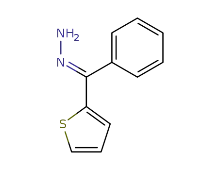 Molecular Structure of 830-73-9 ((E)-(phenyl-thiophen-2-yl-methylidene)hydrazine)