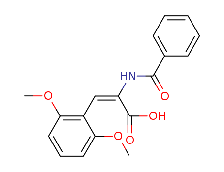2-Propenoic acid,2-(benzoylamino)-3-(2,6-dimethoxyphenyl)- cas  7149-98-6