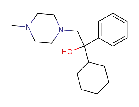 Molecular Structure of 7556-54-9 (4-(2-cyclohexyl-2-hydroxy-2-phenylethyl)-1,1-dimethylpiperazin-1-ium)