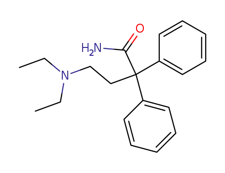 Molecular Structure of 102166-91-6 (4-(diethylamino)-2,2-diphenylbutanamide)