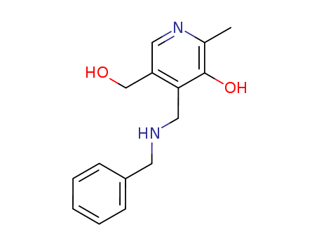Molecular Structure of 138907-48-9 (3-Pyridinemethanol,
5-hydroxy-6-methyl-4-[[(phenylmethyl)amino]methyl]-)