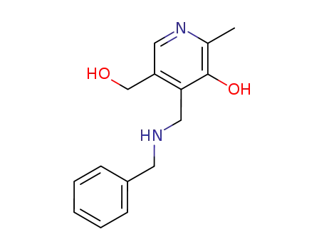 Molecular Structure of 138907-48-9 (3-Pyridinemethanol,
5-hydroxy-6-methyl-4-[[(phenylmethyl)amino]methyl]-)