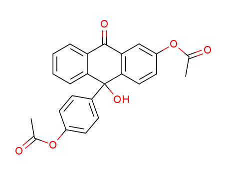 9(10H)-Anthracenone,2-(acetyloxy)-10-[4-(acetyloxy)phenyl]-10-hydroxy- cas  7477-37-4