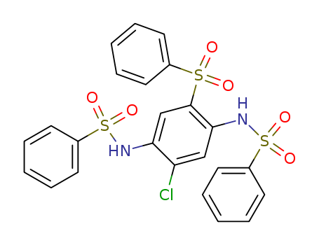 Benzenesulfonamide,N-[2-chloro-5-(phenylsulfonyl)-4-[(phenylsulfonyl)amino]phenyl]-