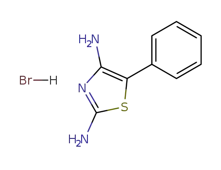 Molecular Structure of 6020-54-8 (2,4-DIAMINO-5-PHENYLTHIAZOLE MONOHYDROBROMIDE)