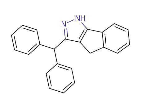 3-benzhydryl-1<sup>(2)</sup>,4-dihydro-indeno[1,2-<i>c</i>]pyrazole