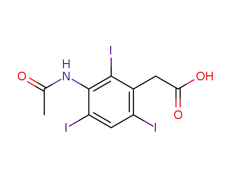 Acetic acid, (3-acetamido-2,4,6-triiodophenyl)-