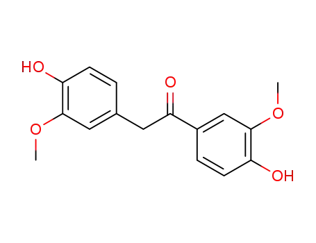 Molecular Structure of 5438-67-5 (1,2-bis(4-hydroxy-3-methoxyphenyl)ethanone)