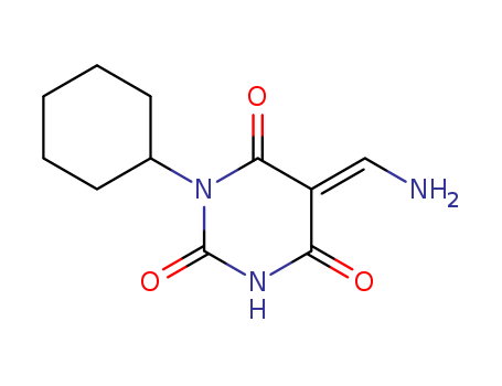 (5E)-5-(aminomethylidene)-1-cyclohexyl-1,3-diazinane-2,4,6-trione