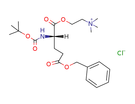 Molecular Structure of 103897-79-6 (α-(γ-benzyloxy-Boc-glutamyl)choline chloride)