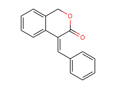 Molecular Structure of 110409-94-4 (3H-2-Benzopyran-3-one, 1,4-dihydro-4-(phenylmethylene)-, (Z)-)
