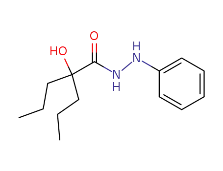 Molecular Structure of 3178-52-7 (Pentanoic acid,2-hydroxy-2-propyl-, 2-phenylhydrazide)