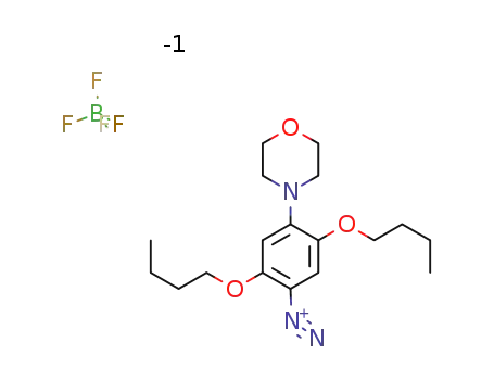 Molecular Structure of 50543-78-7 (2,5-DIBUTOXY-4-(4-MORPHOLINYL)BENZENEDIAZONIUM TETRAFLUOROBORATE)